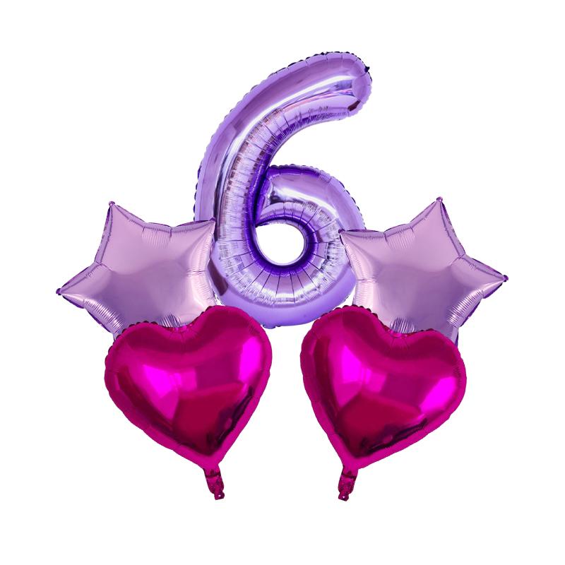 Lot Purple Balloon Set Latex Confetti Balloons Wedding Valentine's Day Globos Baby Shower Birthday Christmas Party Decorations