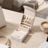 PU Jewelry Storage Box Large Capacity Necklace Organizer Light Luxury Jewelry Organizer  Women
