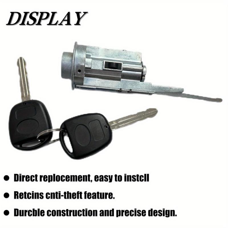 Ignition Lock Cylinder Switch with 2 Keys for Toyota Tundra 2003-2006 Sequoia 2001-2007 Avalon 2005-2012 Replace 89703-33070