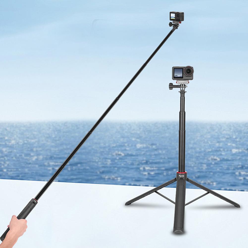 Selfie Stick Tripod W/ Extension Pole Extendable Travel Tripod Stand for Insta360 X5 Action 4/Pocket 3
