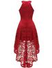 Dressy Star Lace Party Halter High Plus Perfect for and Weddings Size Women's Dress, Dress, Long, Neck, Sleeveless, Waist, Size, Guests, Receptions,