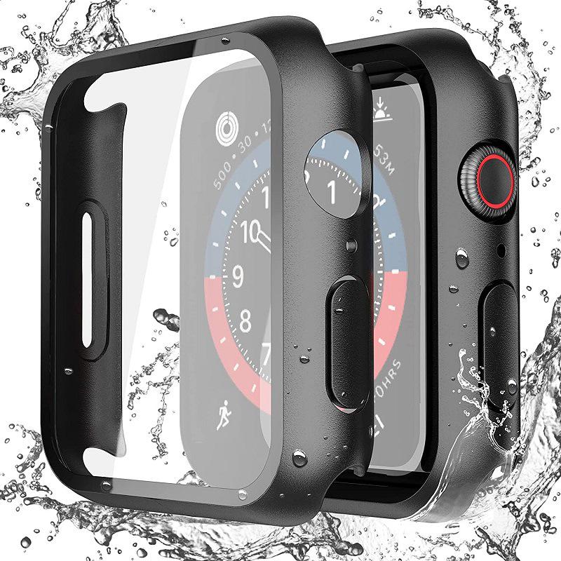 Waterproof Tempered Glass Case for Apple Watch Series 7-10