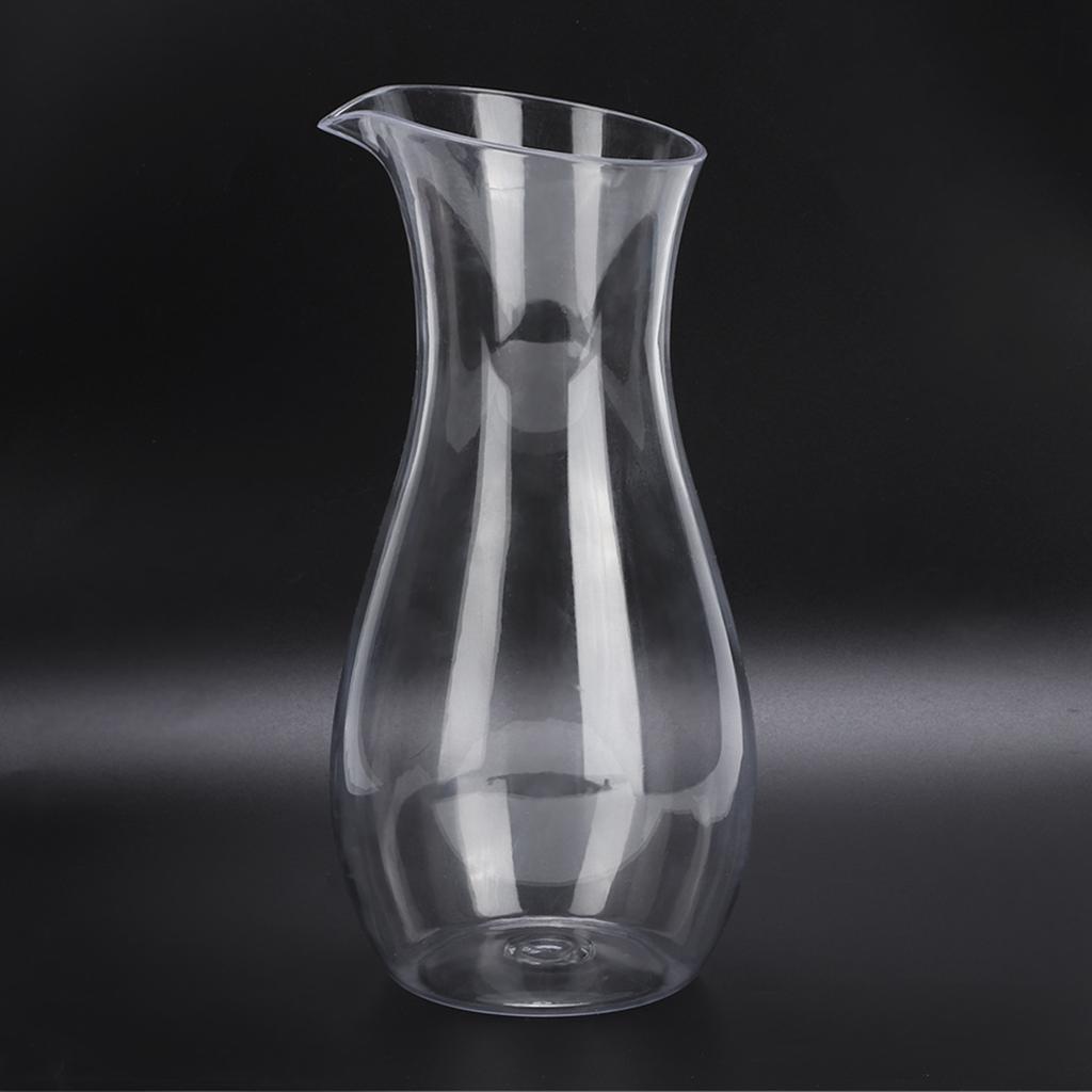 Acrylic Transparent Juice Bottle Water Jug Wine Beverage Container Kettle Carafe for Bar Home