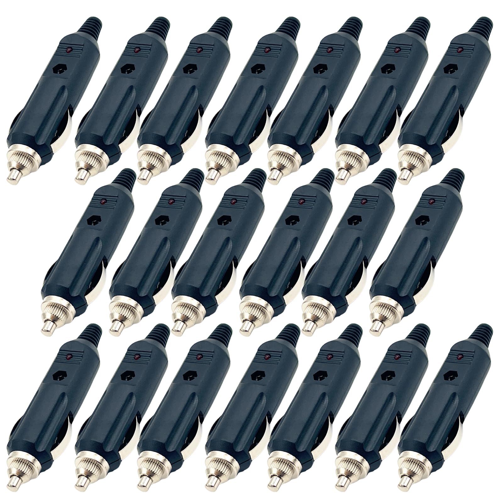 

TIGRE BLANC Universal Cigar Socket with LED Fuse 24V Male Plug Connector Cigarette