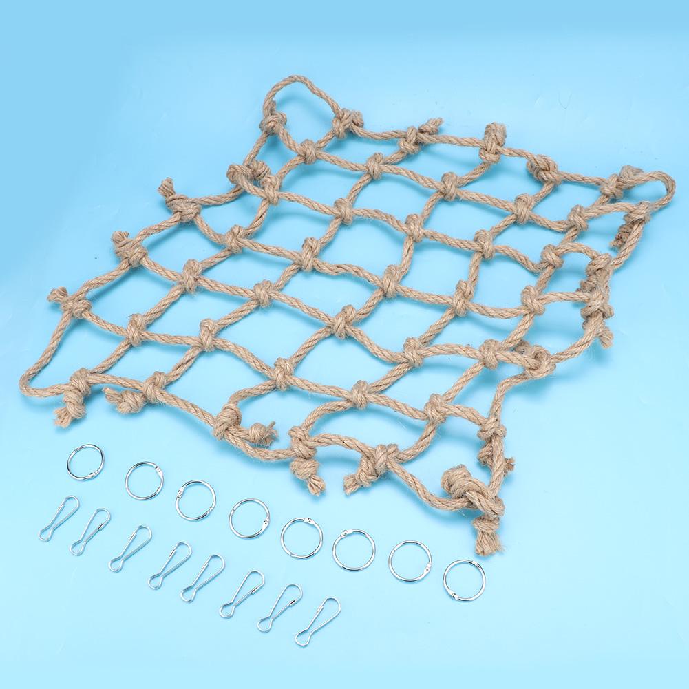 Cotton Rope Bird Climbing Net Birds Toys Parrot Hammock Hanging Swing Climb Chew Toy Accessories