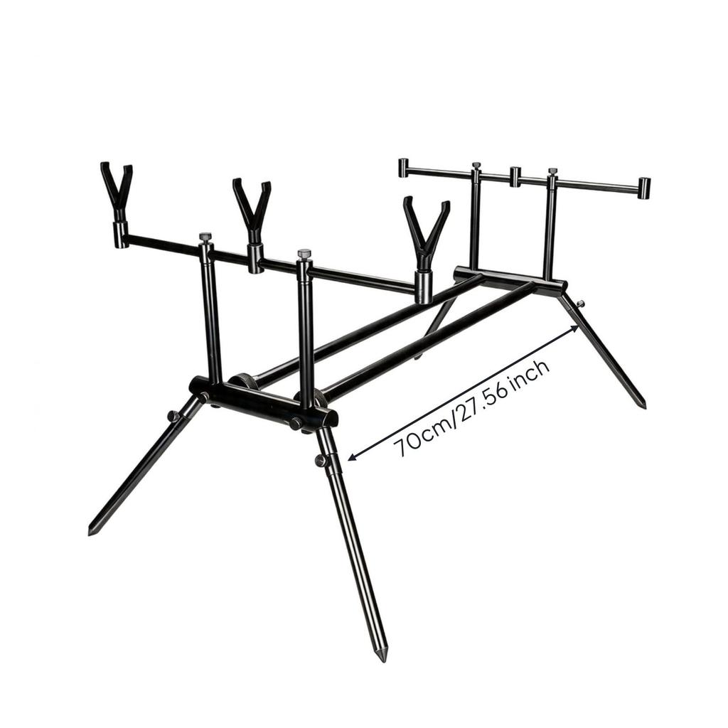 Fishing Rod Support Stand Adjustable Foldable for Anglers