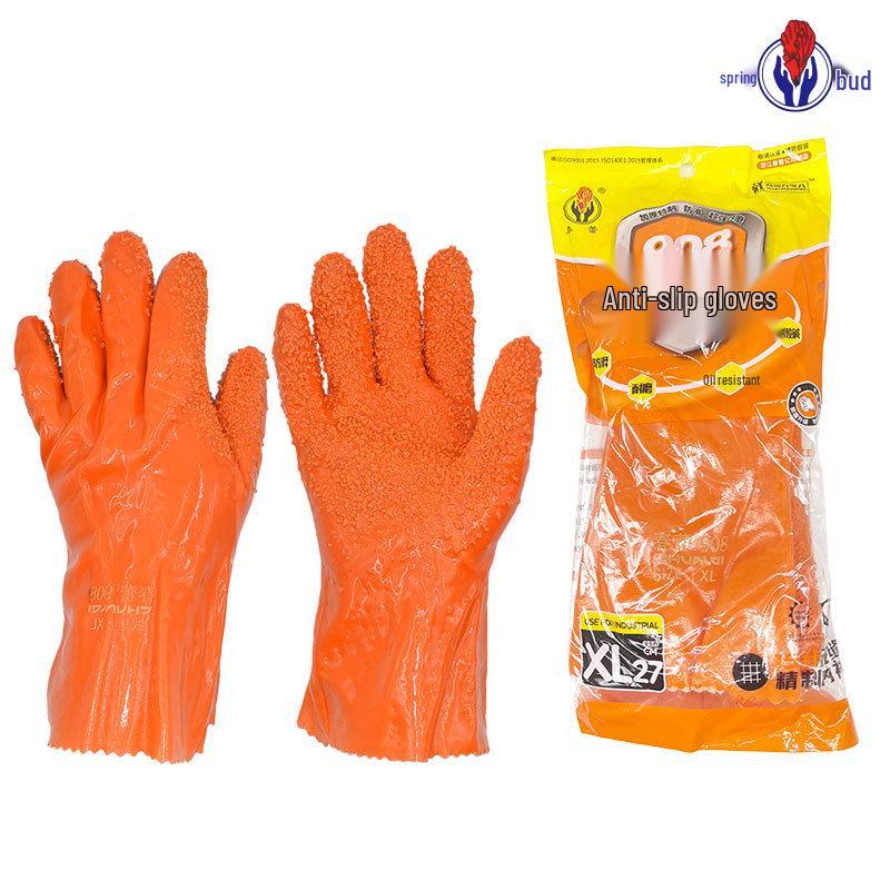 

Chunlei 908 Anti-slip, Abrasive, Oil, Acid & Alkali-resistant Gloves for Construction & Fishery