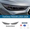 2Pcs Pre-Cut for Chery TIGGO 8 L 2025-2026 Car Clear PPF TPU Sticker Transparent Black Headlight Protective Film Accessories