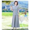Elegant Loose Fit Summer Tops for Women Anti Aging Chinese Style Two Piece Set Cover Belly
