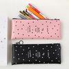 Student PU Pen Bag Pencil Case Cosmetic Bags Travel Makeup Organizer Bags