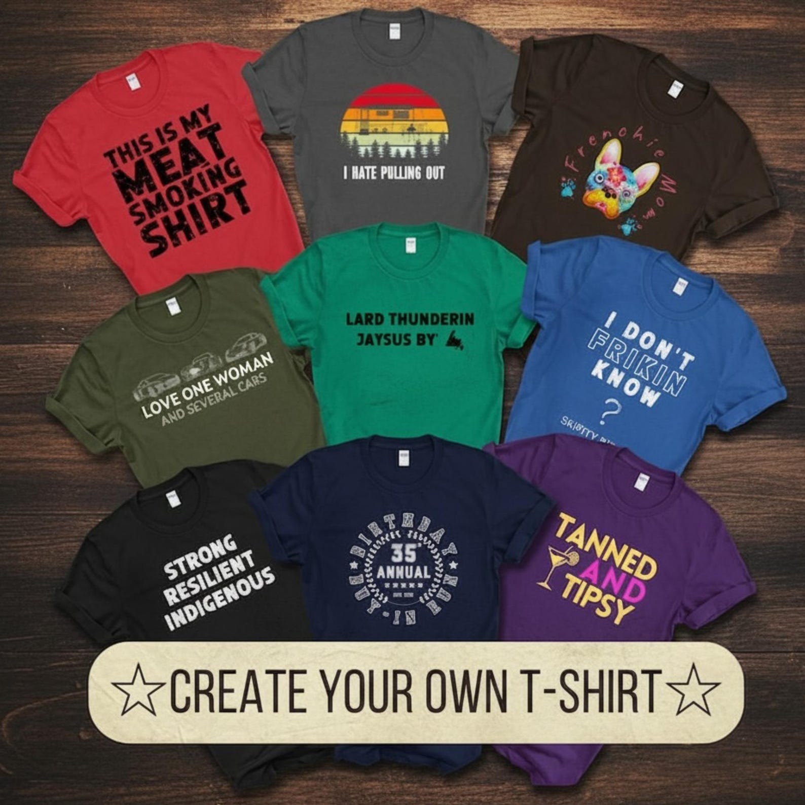 Custom Shirt | Personalized Tshirt Design Text Graphic Logo Tee | Ladies Mens Youth Customizable Shirt S