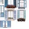 10Pcs Window Frame Stickers Hollow Out Multifunction Decorative Window Frame Collage Card Stickers F
