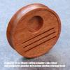 Coffee Station Storage Base for Espresso Accessories, 65mm Sapele Wood Organizer with Natural Wood Texture, Sized for 51mm to 58mm Filter Screens