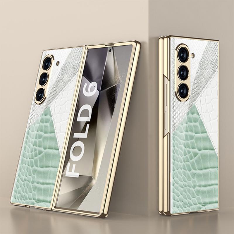 Nou pentru Samsung Galaxy Zfold6 5g Husă Telefon Pictură Creativă Hd Sticlă Securizată Lux Ușor Orificiu de Precizie Husă Protecție la Cădere