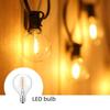 Soclu lampă E12 cu bec LED G40 clar cu filament de tungsten - 26 capete, sticlă LED S14, vândut individual.