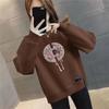 Plus Size Women's Velvet Thick Sweatshirt: Autumn/Winter Loose Fit, Slimming, & Fashionable