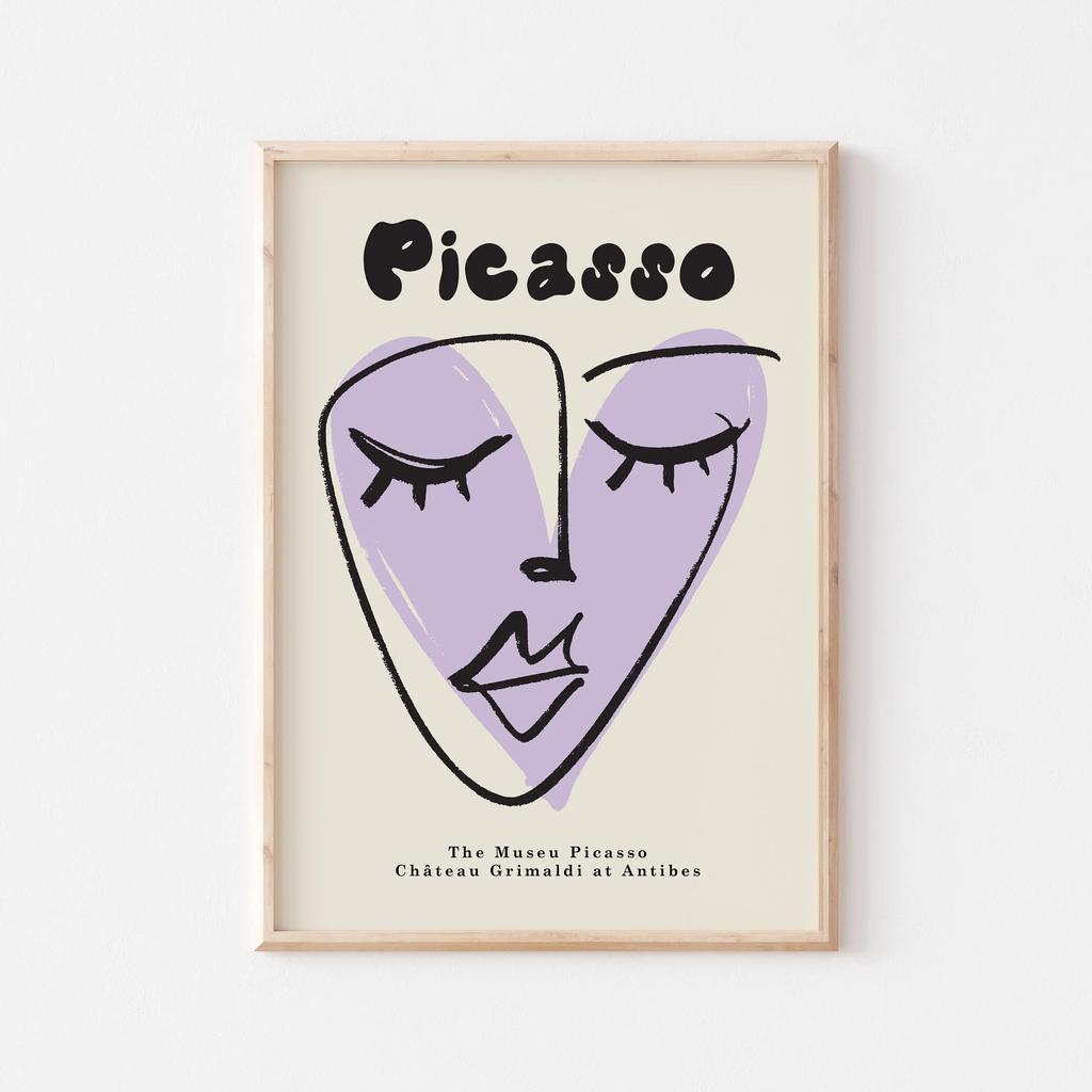 Stampa Murale Mostra Picasso Arte Astratta Vintage Minimalista Volto Corpo Pittura su Tela Poster Immagine per Decorazione Casa