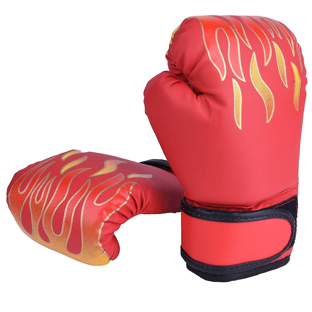 Verdant Touch Kinder Ringen Handschuhe Kinder Boxen Kampfhandschuhe, Rote Sandsack Boxhandschuhe für Kinder Schlagen, Sparring, Kickboxen, Muay Thai,
