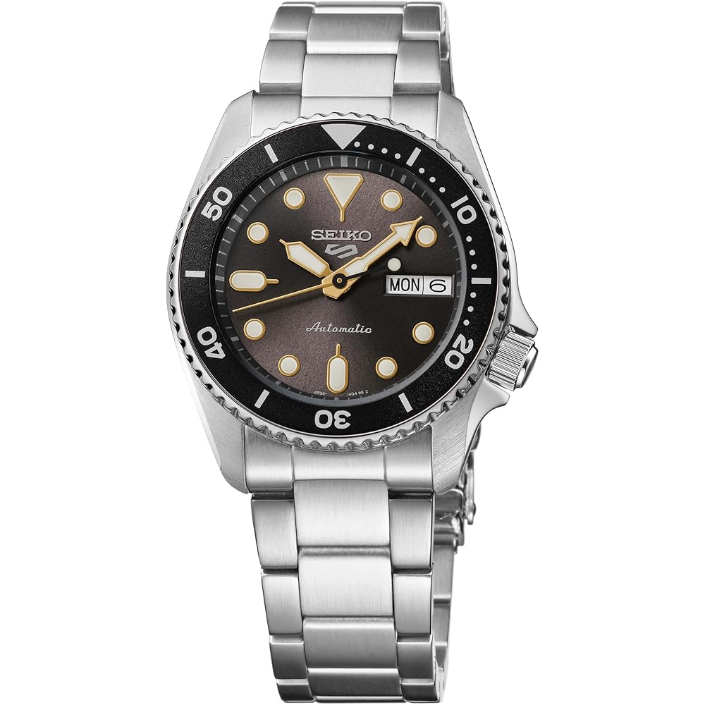 

Seiko 5 Sports Men s Automatic Watch Stainless Steel Case Luminous Hands Black