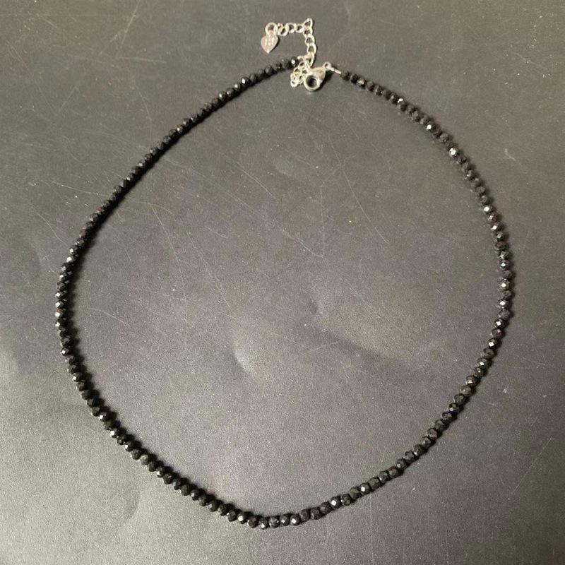 3mm Faceted Natural Stone Necklace with Citrine, Agate, Tourmaline, and Moonstone Beads