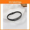 Trendy Retro Black Stainless Steel Bracelet Wholesale Fashion Geometric Wristband