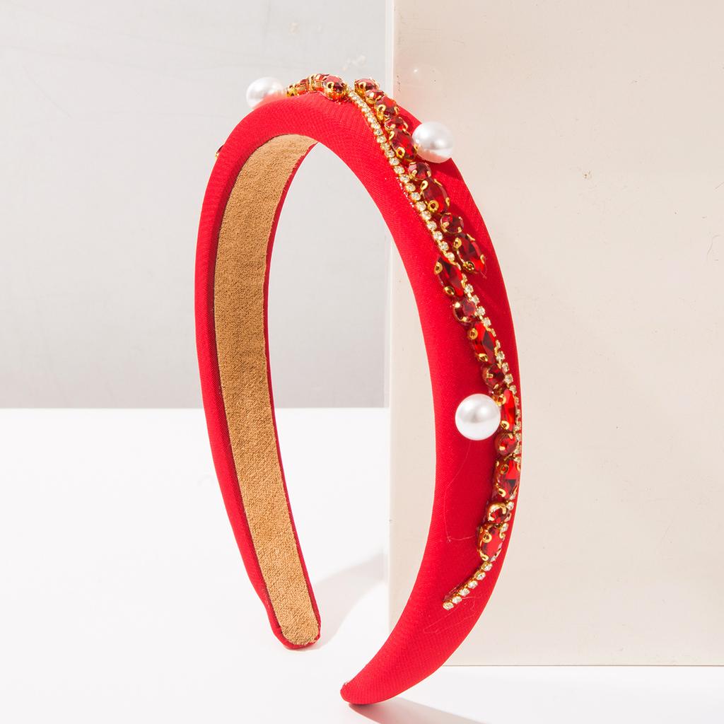 New Style Vintage Solid-color Irregular Chain Wide-edge Headband Beautiful Hair Clip for Women