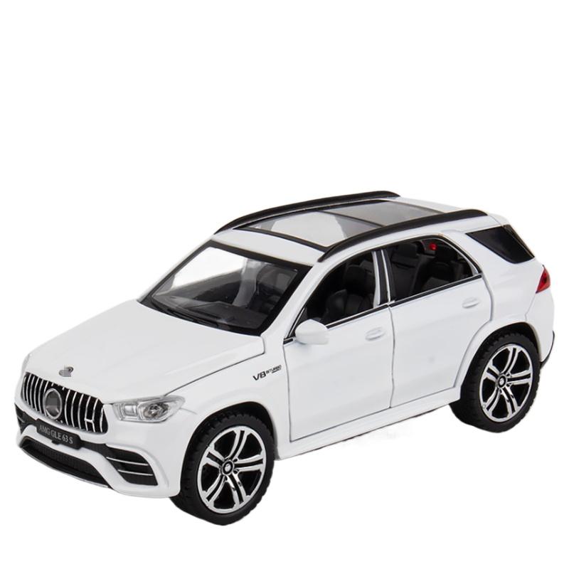 

1/32 Alloy Benzs GLE 63S Coupe Car Model Diecasts Vehicles Metal Pull Back Car Simulation Sound Light Childrens Gifts Collection белый