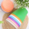 8pcs/set Candy Color Flower Pot Plastic Thickened Succulent Plant Pots with Drainage Holes Round Seedling Pots Outdoor Plants