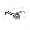 Boat Fishing Rod Holder Clamp Stainless Steel On Rail Mount Replace Durable