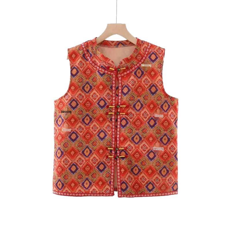 Women's Autumn/Winter Retro Slimming Jacquard Vest
