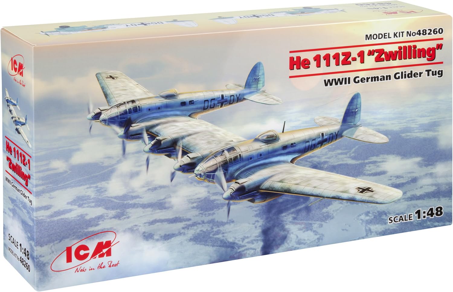 

ICM ICM German Air Force Heinkel Zwierling Plastic Model 48260 1/48 He111Z-1