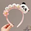 Cute Bamboo Leaf Panda Headband for Women and Children - Plush Zoo Panda Design