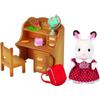La fille Lapin Chocolat et bureau - Sylvanian Families - 5016