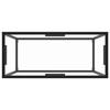 VidaXL Table console Transparent 80x35x75 cm Verre trempé 322807