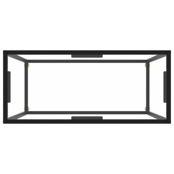 VidaXL Table console Transparent 80x35x75 cm Verre trempé 322807