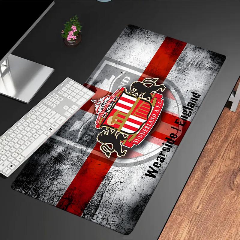 Tappetino per Mouse con Stemma di Sunderland, Base in Gomma, Tappetino per Mouse per Giocatori e Uso Ufficio, Scrivania da Gioco, Tappetino Facile da Pulire Regali di Natale per Fan