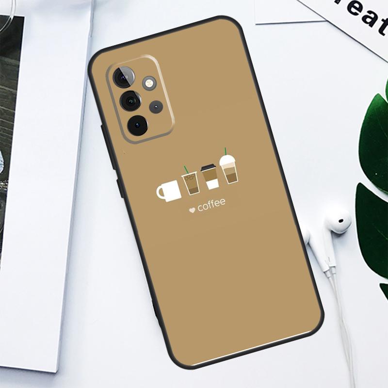 Frist Coffee For Samsung Galaxy A55 A54 A35 A15 A34 A14 A53 A33 A13 A05 A06 A16 A22 A32 A52 Phone Case