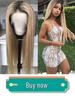 European Women's Fashion Colorful Long Straight Synthetic Wig for Cosplay