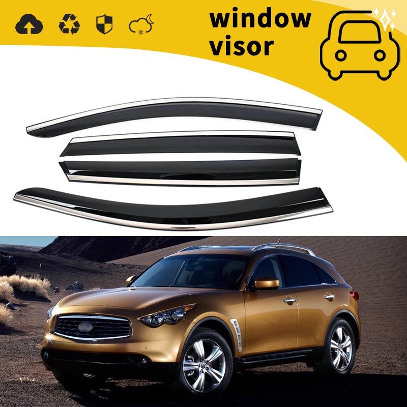 06-13 Infiniti FX35 EX25 Door Rain Guards & Window Visors
