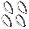 4pcs Reflective Bicycles Wide Pant Clip Sports Running Waist Ankle Belt Cycling Accessories