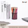 Metal Mesh Pen Holder - Round Desktop Storage for Office & Study