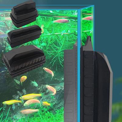 Magnetic Aquarium Fish Tank Brush Fish Tank Cleaner Magnet Double Sided Algae Remover Floating Algae Scraper Aquarium Accessory