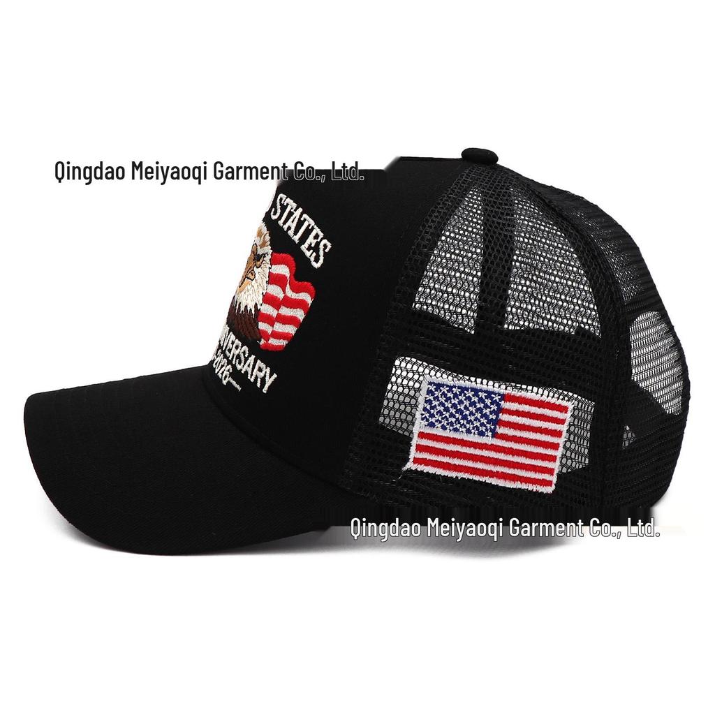 1776-2026 US 250th Anniversary Eagle Flag Embroidered Mesh Baseball Cap