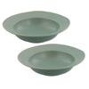 East Corinne 20cm Soup Plates, Set of 2, Mint, Perfect for Soup Plates, Salad Bowls, Pasta Plates, and Deep Plates