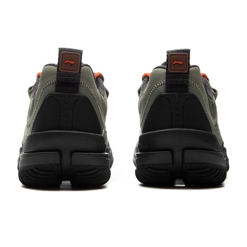New LiNing CF Su Linchuan Lite Cushioning Wear Resistant Low Top Outdoor Trekking Shoes Men's Black Green AHCU057-2