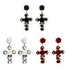 Baroco Style Crystal Ear Stud Aesthetic Flower Stud Earrings  Lolita Accessories