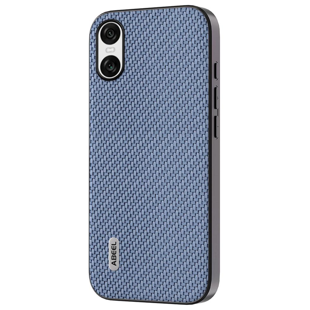 ABEEL Etui na Sony Xperia 10 VI Skóra+PC+TPU Pokrowiec na telefon Tekstura włókna węglowego
