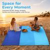 Blue Beach Blanket Sandproof Waterproof Camping Blanket Lightweight Outdoor Mat  Outdoor Gatherings