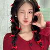 Festive Red Star Hair Clip – Lucky Five-Pointed BB Clip for Bangs and Wispy Hair