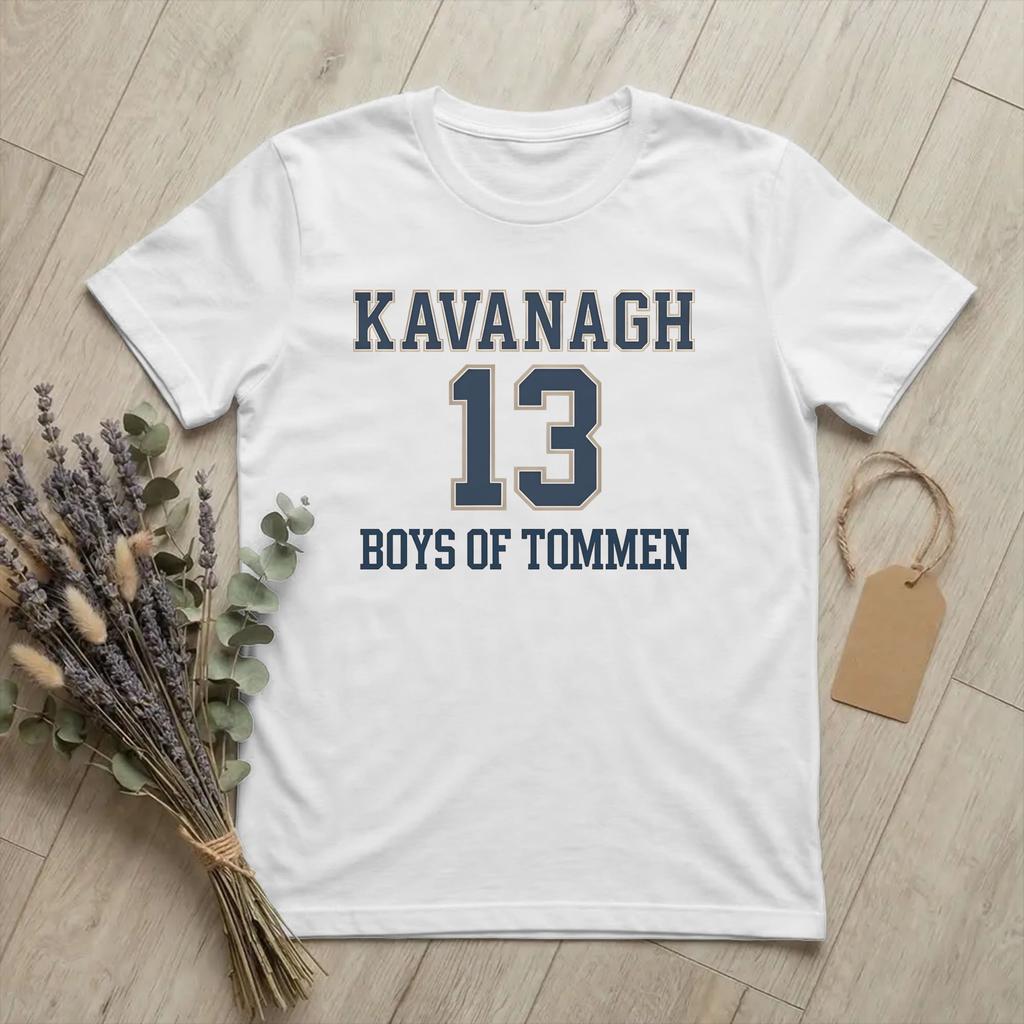 Kavanagh 13 Boys of TomUnisex TShirts for Unisex Rugby Team Funny Cotton Tee Shirt O Neck Short Sleeve T Shirt Plus Size Clothes